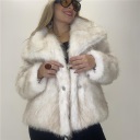 pelliccia foderata con bottoni luxe